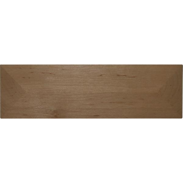 Holzzierteil antik, eckige Holz Auflage aus Erle